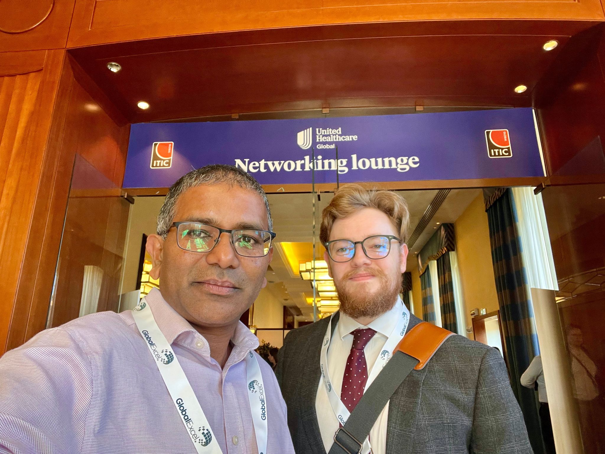 Selvavinayagam Vireswer and Samuel Hayward at ITIC Global in Venice