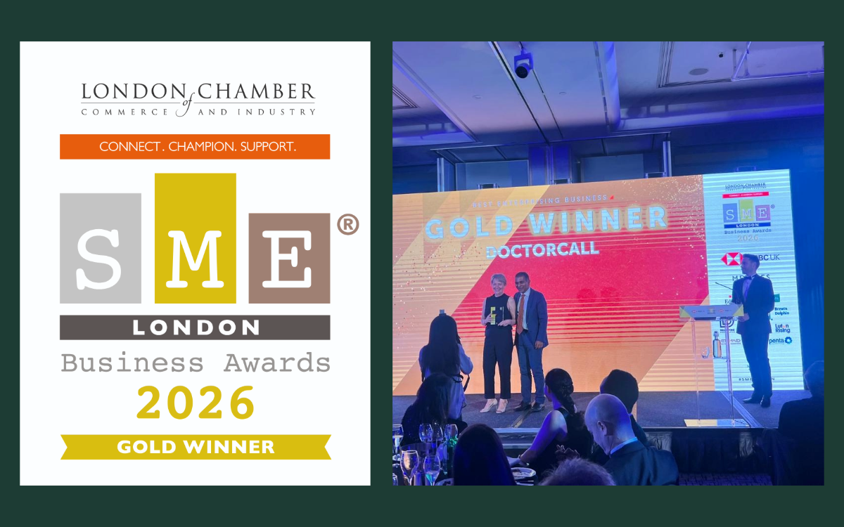 Doctorcall Wins Gold at the LCCI SME London Business Awards 2026