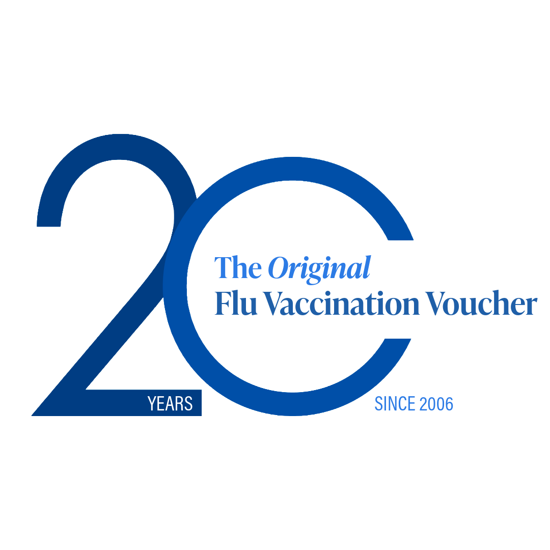 20 years of The Original Flu Voucher, since 2006