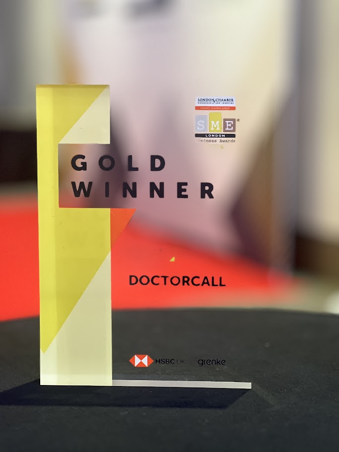 Doctorcall Gold Award at the London Chamber of Commerce SME Business Awards 2026